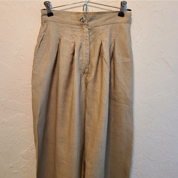 Handmade Linen Pleated Pants 25 - Picture 4 of 8